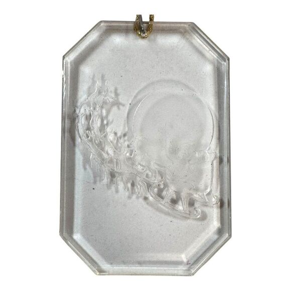 Vintage Christmas Ornaments Set Of 3 McCrory Bradley Santa Angel Designs Plastic - Picture 2 of 7